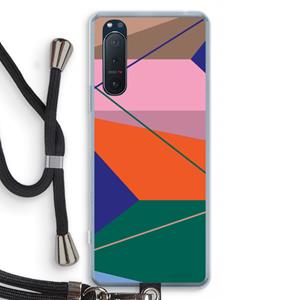 CaseCompany Gestalte 1: Sony Xperia 5 II Transparant Hoesje met koord