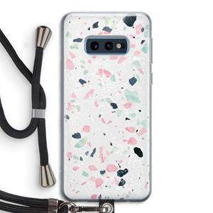 CaseCompany Terrazzo N°3: Samsung Galaxy S10e Transparant Hoesje met koord