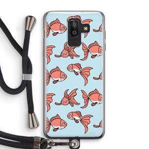 CaseCompany Blub: Samsung Galaxy J8 (2018) Transparant Hoesje met koord