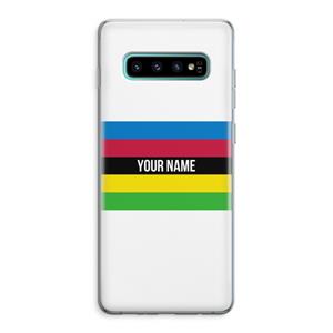 CaseCompany WK Wielrennen: Samsung Galaxy S10 Plus Transparant Hoesje