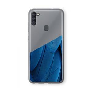 CaseCompany Pauw: Samsung Galaxy A11 Transparant Hoesje