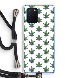 CaseCompany Weed: Samsung Galaxy Note 10 Lite Transparant Hoesje met koord