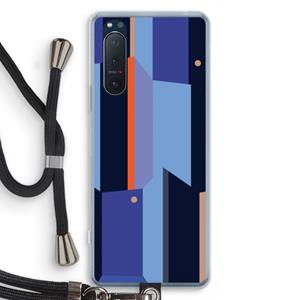 CaseCompany Gestalte 3: Sony Xperia 5 II Transparant Hoesje met koord