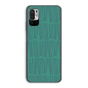 CaseCompany Swirls: Xiaomi Redmi Note 10 5G Transparant Hoesje