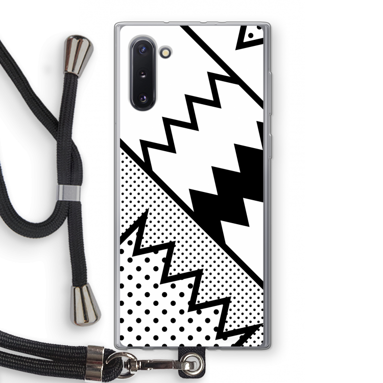 CaseCompany Pop Art #5: Samsung Galaxy Note 10 Transparant Hoesje met koord