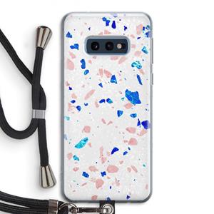 CaseCompany Terrazzo N°6: Samsung Galaxy S10e Transparant Hoesje met koord