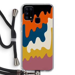 CaseCompany Baar A: Samsung Galaxy M31 Transparant Hoesje met koord