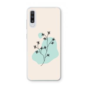 CaseCompany Love your petals: Samsung Galaxy A70 Transparant Hoesje