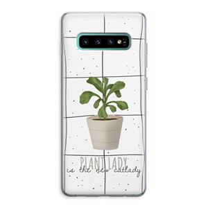 CaseCompany Kamerplant op vensterruit: Samsung Galaxy S10 Plus Transparant Hoesje