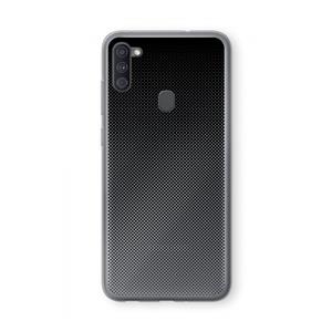 CaseCompany Musketon Halftone: Samsung Galaxy A11 Transparant Hoesje