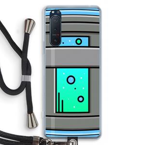 CaseCompany Chug Bottle: Sony Xperia 5 II Transparant Hoesje met koord