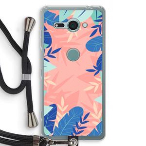 CaseCompany Tropisch: Sony Xperia XZ2 Compact Transparant Hoesje met koord