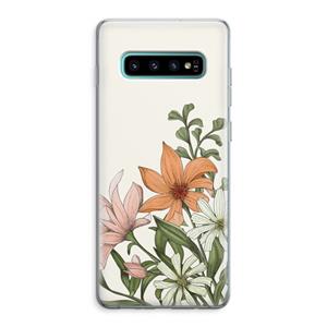 CaseCompany Floral bouquet: Samsung Galaxy S10 Plus Transparant Hoesje