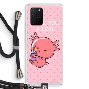 CaseCompany Love You A Lotl: Samsung Galaxy S10 Lite Transparant Hoesje met koord