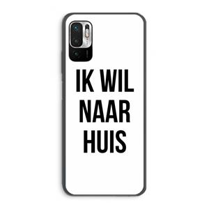 CaseCompany Ik wil naar huis: Xiaomi Redmi Note 10 5G Transparant Hoesje