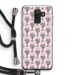CaseCompany Boompje: Samsung Galaxy J8 (2018) Transparant Hoesje met koord