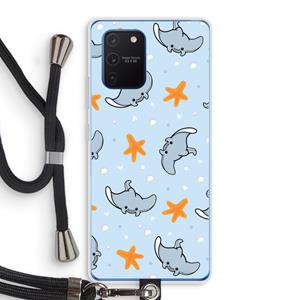 CaseCompany Manta: Samsung Galaxy Note 10 Lite Transparant Hoesje met koord