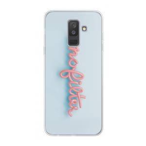 CaseCompany nofilter: Samsung Galaxy A6 Plus (2018) Transparant Hoesje