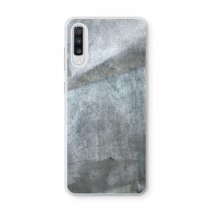 CaseCompany Grey Stone: Samsung Galaxy A70 Transparant Hoesje