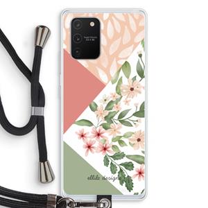 CaseCompany Sweet heaven geometrics: Samsung Galaxy S10 Lite Transparant Hoesje met koord