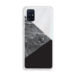 CaseCompany Combinatie marmer: Galaxy A51 4G Transparant Hoesje