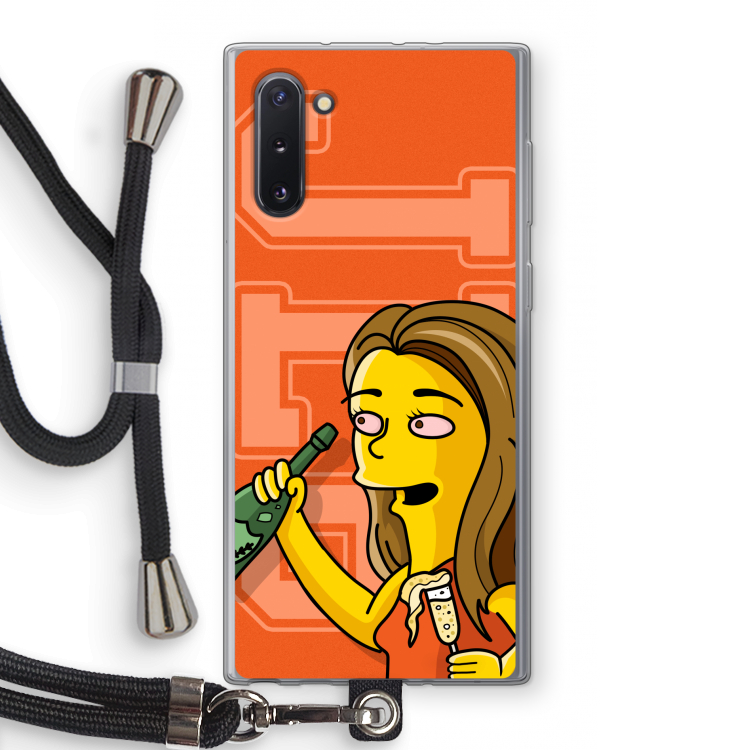 CaseCompany Jamie Lee Simpson: Samsung Galaxy Note 10 Transparant Hoesje met koord