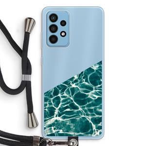 CaseCompany Weerkaatsing water: Samsung Galaxy A52 Transparant Hoesje met koord