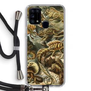 CaseCompany Haeckel Lacertilia: Samsung Galaxy M31 Transparant Hoesje met koord