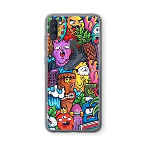 CaseCompany Vexx Mixtape: Samsung Galaxy A11 Transparant Hoesje