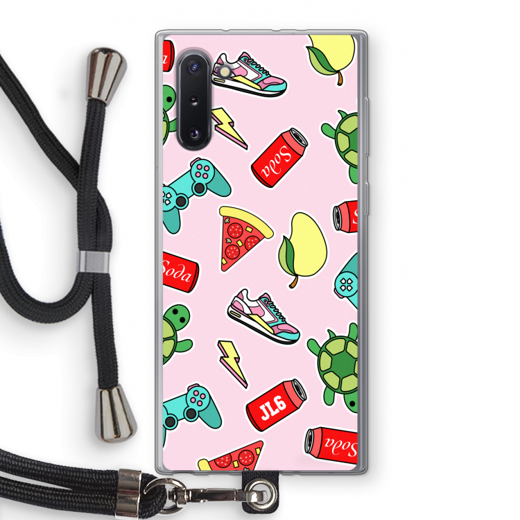 CaseCompany Things Jamie Loves: Samsung Galaxy Note 10 Transparant Hoesje met koord