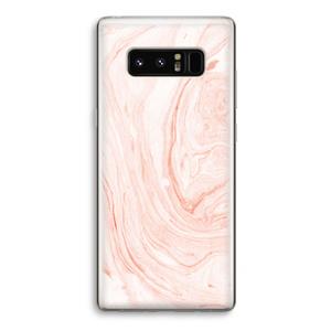 CaseCompany Peach bath: Samsung Galaxy Note 8 Transparant Hoesje