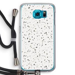 CaseCompany Terrazzo N°14: Samsung Galaxy S6 Transparant Hoesje met koord