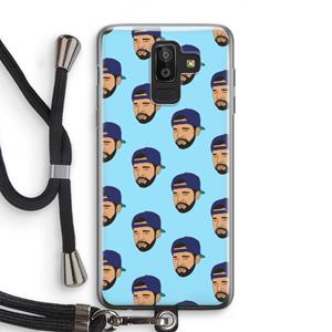 CaseCompany Drake Away: Samsung Galaxy J8 (2018) Transparant Hoesje met koord