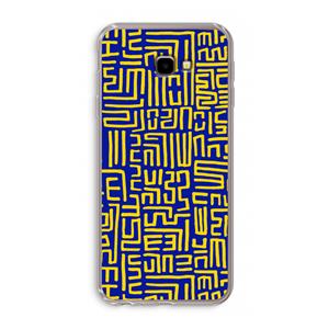 CaseCompany Majorelle Blue Print: Samsung Galaxy J4 Plus Transparant Hoesje