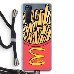 CaseCompany McElodie: Sony Xperia 5 II Transparant Hoesje met koord