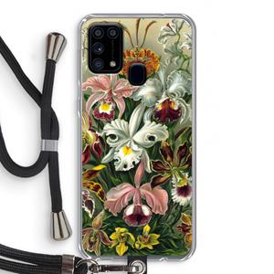 CaseCompany Haeckel Orchidae: Samsung Galaxy M31 Transparant Hoesje met koord