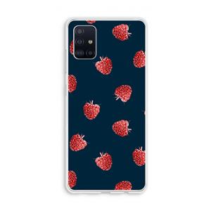 CaseCompany Framboosjes: Galaxy A51 4G Transparant Hoesje