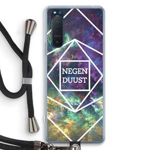 CaseCompany Negenduust ruimte: Sony Xperia 5 II Transparant Hoesje met koord