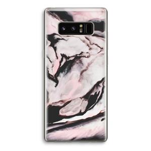 CaseCompany Roze stroom: Samsung Galaxy Note 8 Transparant Hoesje