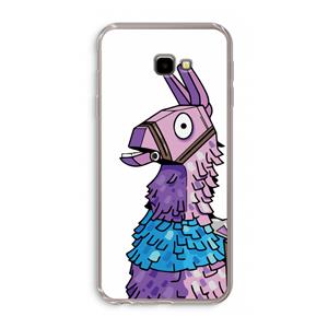 CaseCompany Lama: Samsung Galaxy J4 Plus Transparant Hoesje