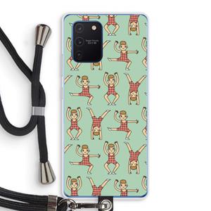 CaseCompany Gymboys: Samsung Galaxy Note 10 Lite Transparant Hoesje met koord