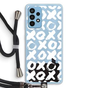 CaseCompany XOXO: Samsung Galaxy A52 Transparant Hoesje met koord