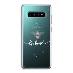 CaseCompany Be(e) kind: Samsung Galaxy S10 Plus Transparant Hoesje