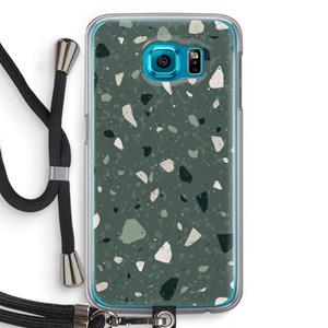CaseCompany Terrazzo N°19: Samsung Galaxy S6 Transparant Hoesje met koord