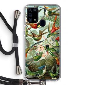CaseCompany Haeckel Trochilidae: Samsung Galaxy M31 Transparant Hoesje met koord