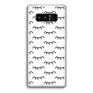 CaseCompany Wimpers: Samsung Galaxy Note 8 Transparant Hoesje