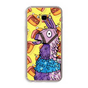 CaseCompany Loot Burger: Samsung Galaxy J4 Plus Transparant Hoesje