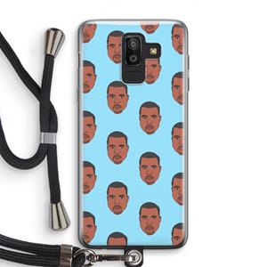 CaseCompany Kanye Call Me℃: Samsung Galaxy J8 (2018) Transparant Hoesje met koord