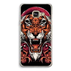 CaseCompany Tiger and Rattlesnakes: Samsung A3 (2017) Transparant Hoesje