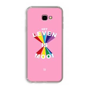 CaseCompany Het Leven Is Mooi: Samsung Galaxy J4 Plus Transparant Hoesje